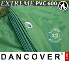 Tarpaulin 4x6 m PVC 600 g/m² Green, Flame retardant