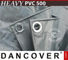 Tarpaulin 6x12 m PVC 500 g/m² Grey